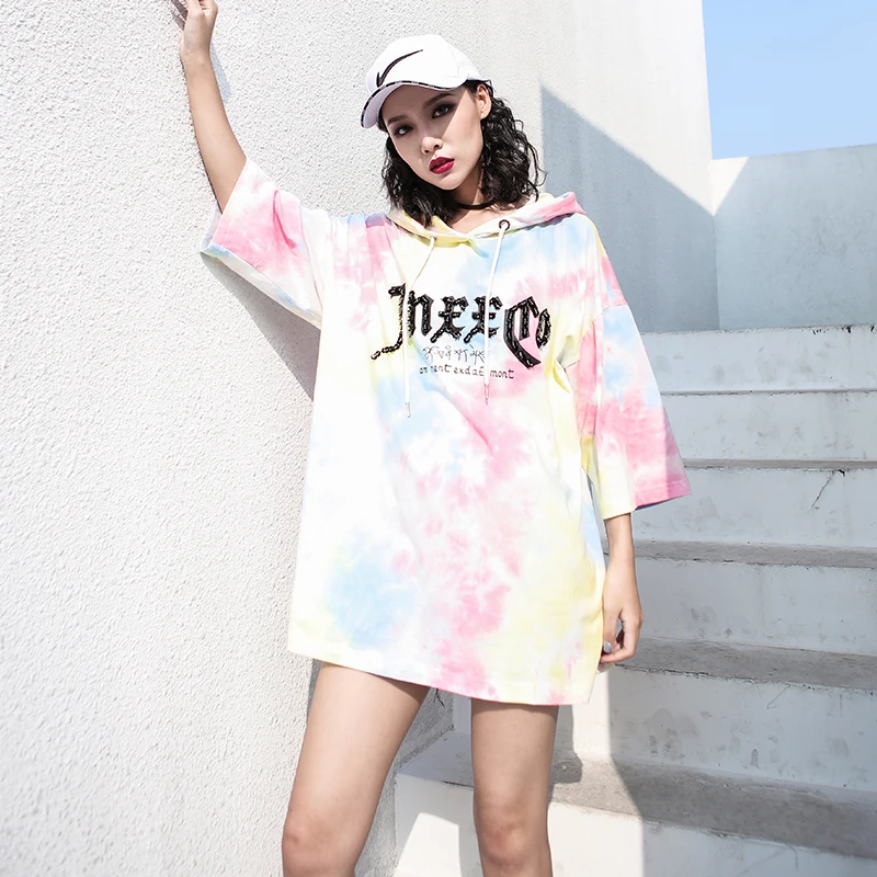 2020 Summer Hip hop Women Tshirt Hoodie Tops Print Letter T Shirt Cotton Half Sleeve tees Casual Loose Ladies shirt Streetwear | Женская