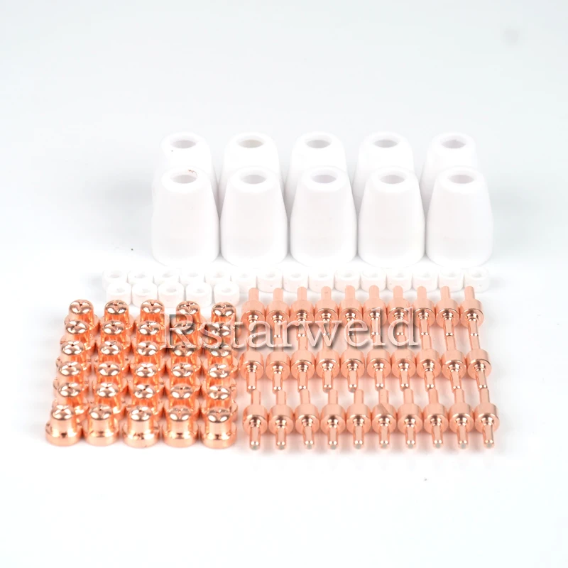 90pc PT31 LG40 Air Plasma Cutter Cutting Consumable For CUT30 40 50 Consumables Tips Electrodes Cups Ring 90pc PT31 LG40 Air Plasma Cutter Cutting Consumable For CUT30 40 50 Consumables Tips Electrodes Cups Ring