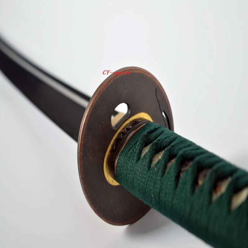 Высококачественный латунный японский самурайский меч злые духи тема Tsuba Катана холодное оружие