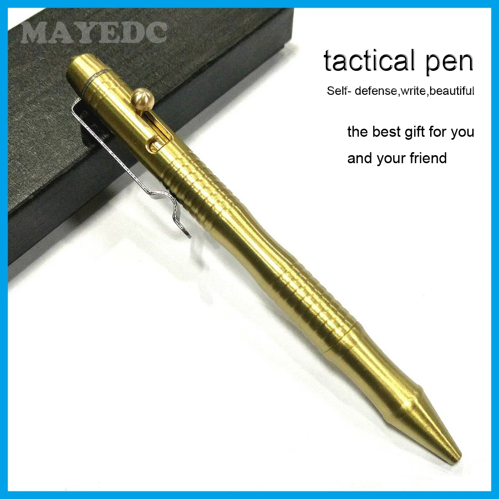 brass self defense weapons copper metal gold pen Multitool kit Survival tactical gear outdoor