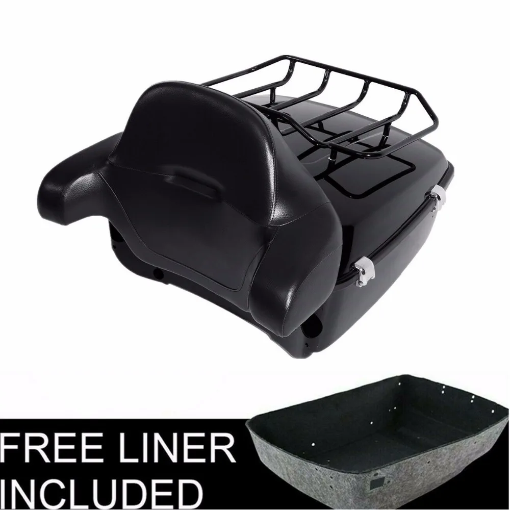

Motorcycle King Tour Pak Pack Trunk Top Rail Rack For Harley Touring Road King Road Glide Street Glide Electra Glide 2014-2019