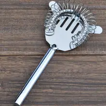 Высококачественный цилиндр из нержавеющей стали с ручкой фильтр коктейльный барный фильтр вино лед Бар Инструмент ситечко 2 шт./лот