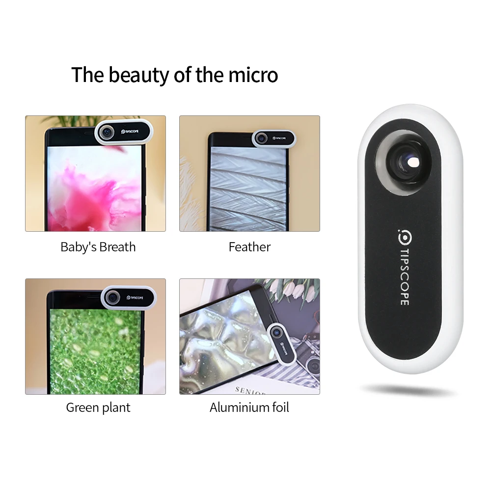 

Mini Microscope For Phone Android iOS Universal Portable Mobile Phone Digital Microscope Magnifier Magnification Lens 20X-400X