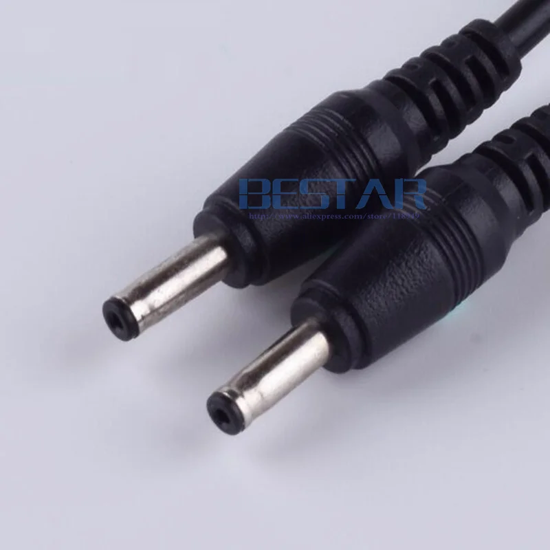 1 in 2 out DC power plug USB A to dual double 2 DC 3.5 mm x 1.35 mm 3.5x1.35mm Barrel Jack male charging Power Cable 1m 2A charging cable usb charging cable