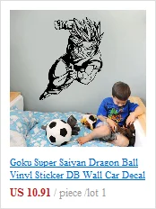 Vegeta виниловая наклейка на стену-Жемчуг дракона Z, DBZ аниме настенное искусство, манга черная наклейка украшение дома детская комната для мальчиков E695