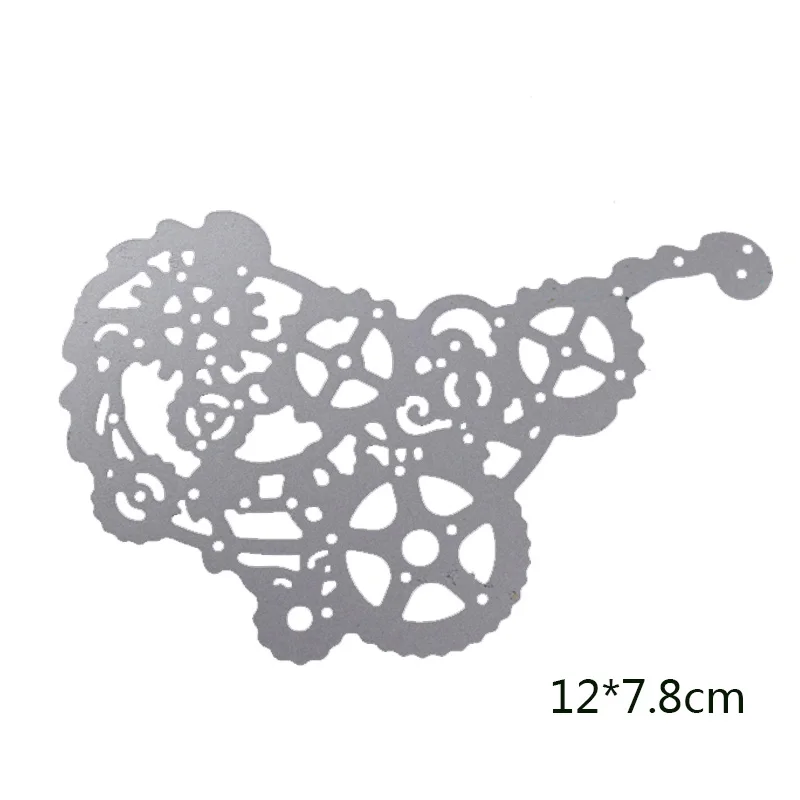 Стимпанк Шестерня штампы фон ремесло штампы детская карета металлические Вырубные штампы для DIY изготовление бумажных карточек скрапбукинг украшения
