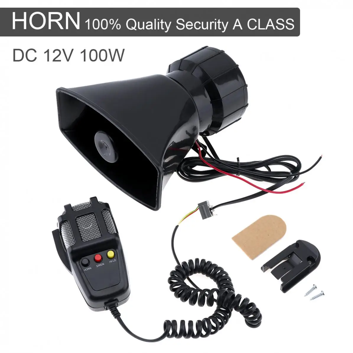 12V 100W 3 звук автомобиля электронный Предупреждение сирена мотоцикл сигнализация