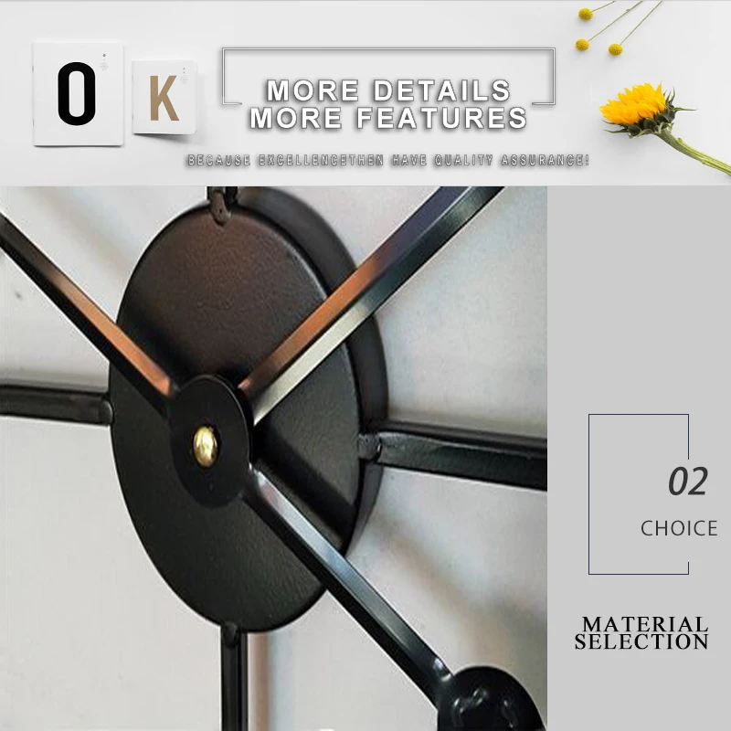 big clock wall mirror wall clock (13)