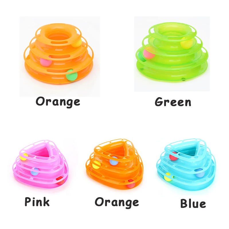 Funny Cat Pet Toys Intelligence Triple/Circle Play Discs