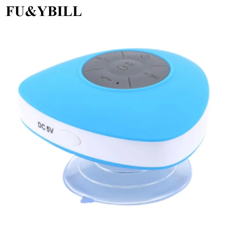 

4 Stage waterproofing Mini Bluetooth Speaker Sucker Convenient Triangular Wireless Speaker Hands-free Music Surround Player