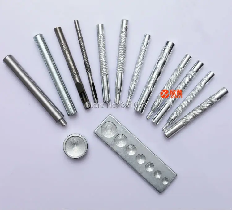 14 sets of diy Set tool Snap Button/Rivet/Prong Snap Button