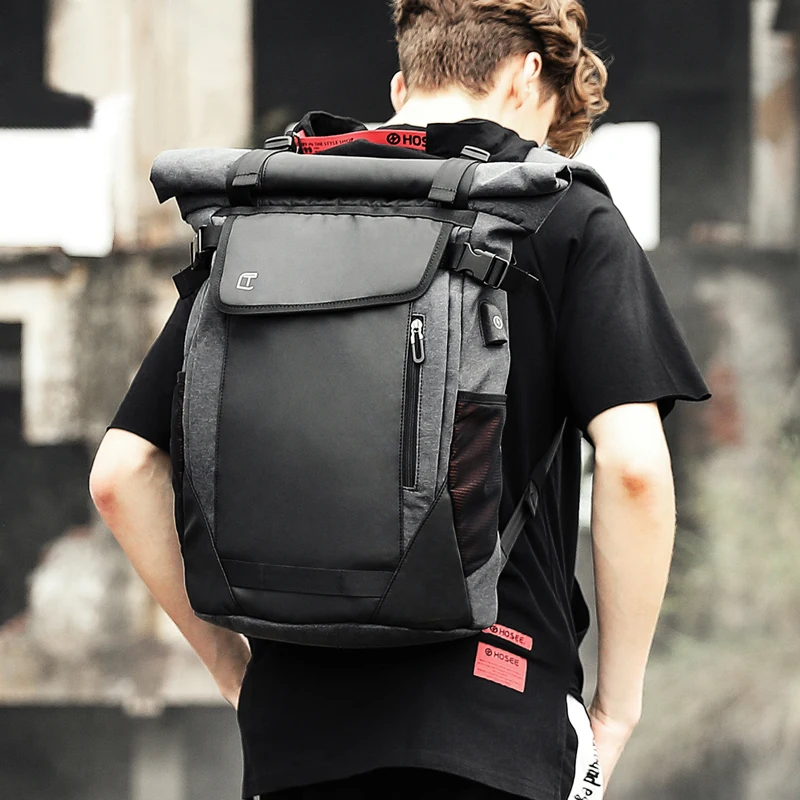 

Tangcool Men Fashion Backpack Multifunction USB Charging Rucksack Men 17.3 inch Laptop Backpacks Outdoor School Student backpack