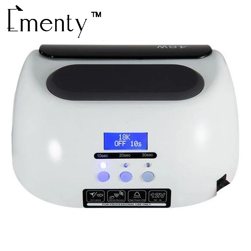 Ementy 48 Вт Защита от солнца ногтей сушилки УФ Лампы для мотоциклов металл/ABS