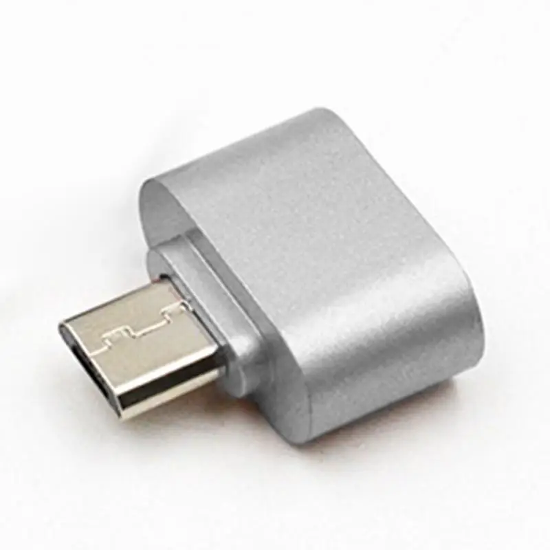 Мини OTG USB кабель OTG адаптер для samsung Tablet PC Android otg-адаптер Micro USB к адаптер и конвертер USB для геймпада для Xiaomi - Цвет: Gray