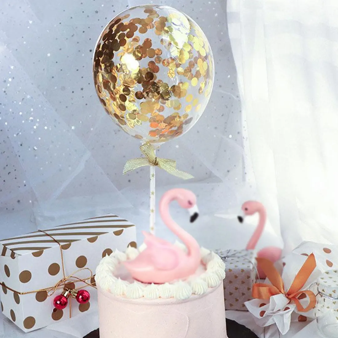 

Gold Confetti Balloon Clear Balloons Birthday Wedding Decoration colorful Party Supplies