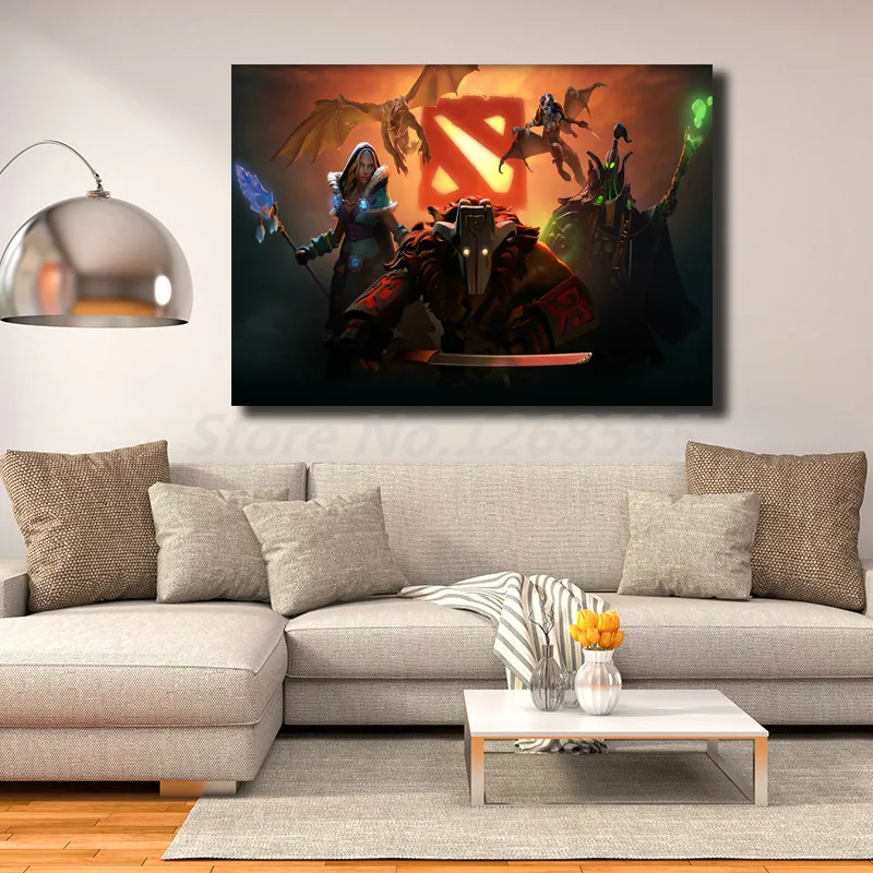Dota 2 Heros HD Wallpapers Wall Art Canvas Poster And Print Canvas Painting Decorative Picture For