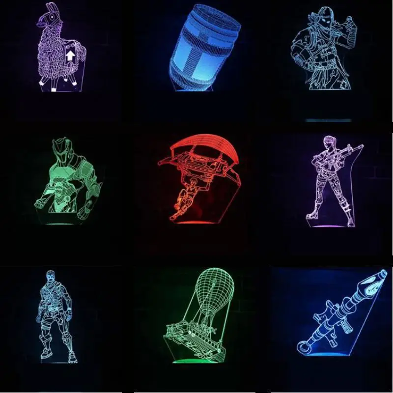 

Cans 3d Vision Stereo Night Light Led Decoration Personalized Desk Lamp Bedside Bedroom 3d Small Table Lamps For Living Room