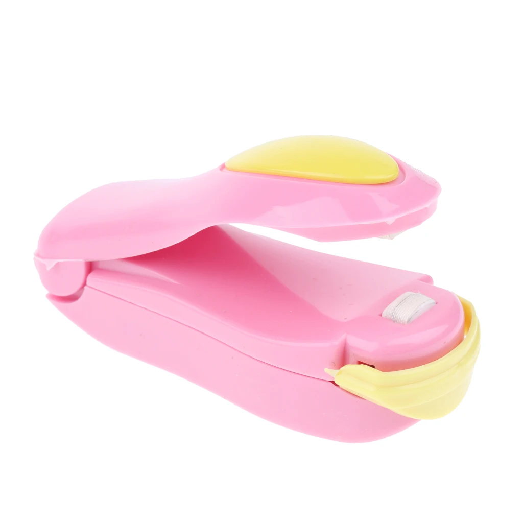 Durable Portable Mini Heat Sealer Sealing Machine For Bath Ball Shrink Wrap Bag Pouch Pink