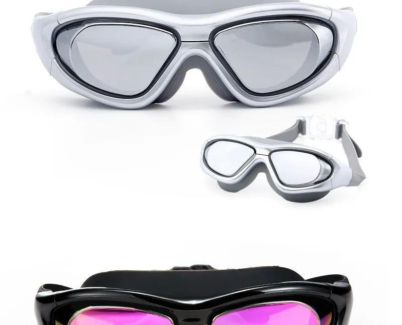 Очки для плавания для близорукости, для мужчин и женщин, анти-туман, для взрослых, силиконовые, регулируемые, водонепроницаемые, для бассейна, диоптрий, очки для плавания, очки для плавания