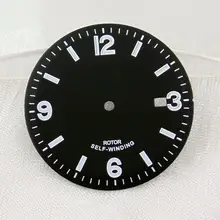 Corgeut 33,5 мм черный Серебристые циферблат fit Miyota8205/8215, Mingzhu DG2813/3804 движения циферблате