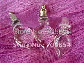 

free shipping!!! 50pcs/lot new fashion rice tiny vial pendant jewelry findings