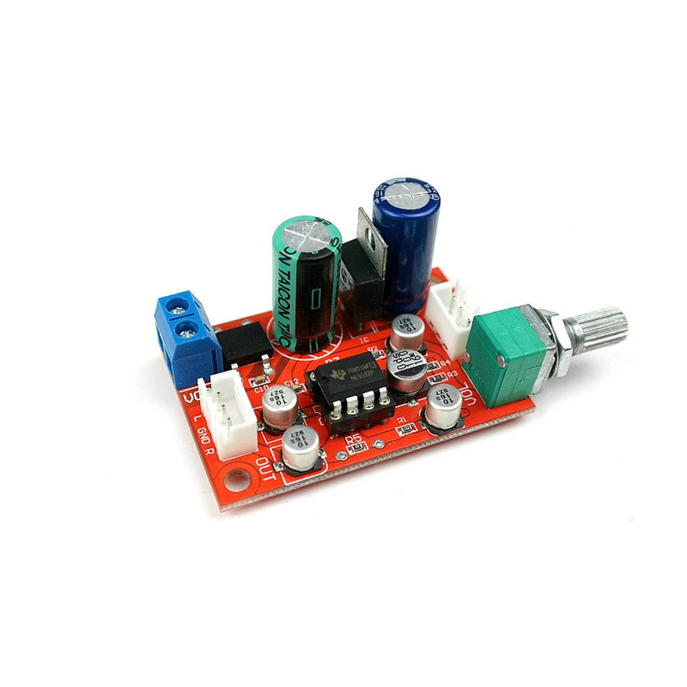 

NE5532 Op Amp Preamplifier Board With Volume Potentiometer