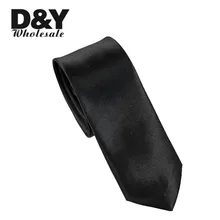 5 см/2 inch Широкий "черный" Solid Цвет модные Средства ухода за кожей Шеи Галстук Полиэстер Тканые Классический Для мужчин жаккардовые средства ухода за кожей Шеи Галстук