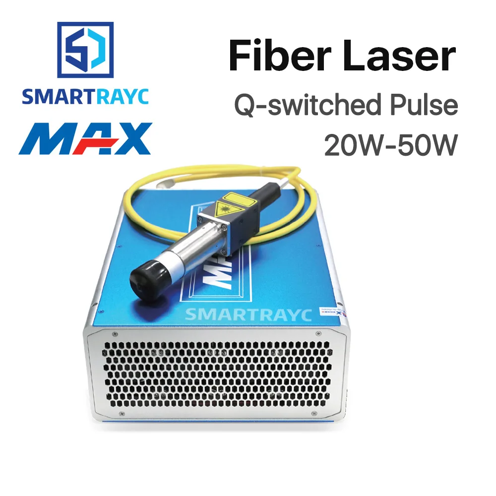 

Smartrayc MAX 20W-50W Q-switched Pulse Fiber Laser Series GQM 1064nm High Quality Laser Marking Machine DIY PART