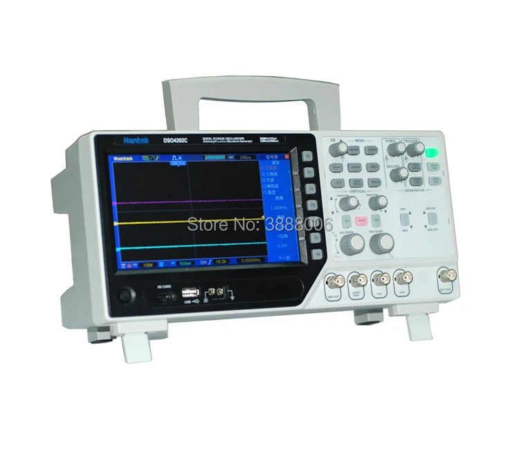 Hantek DSO4102C цифровой мультиметр осциллограф USB 100 МГц 2 канала 1GSa/s генератор сигналов