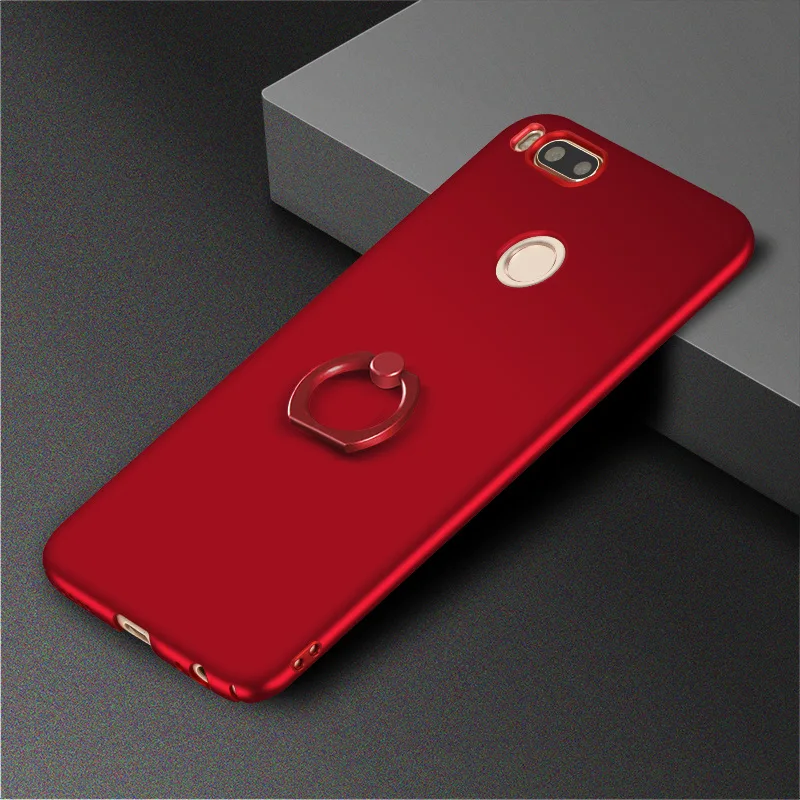 Para Xiaomi Mi A1 Mi 5X caso con anillo Stander mate teléfono cubierta Funda Coque Mi A1/Mi 5X