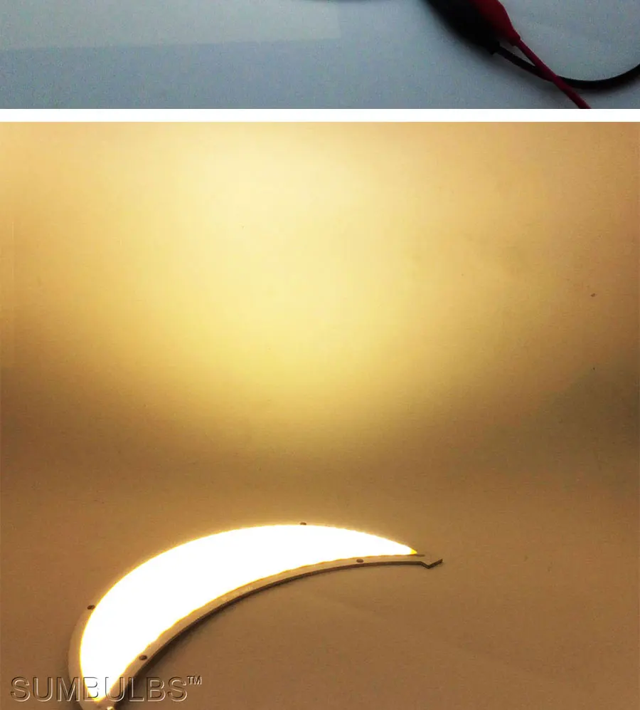 108mm 160mm Circular LED Chip COB Board Light 12V 50W 200W Super Bright Warm Cold White Rounded COB Lamp DC12-14V Sun Moon COB (16)