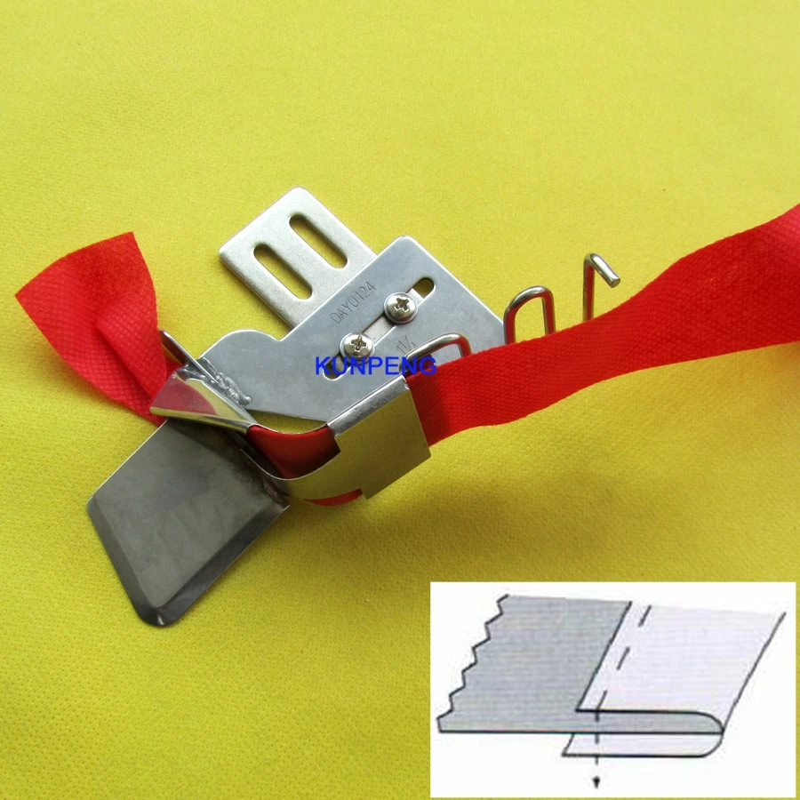 

braid or tape binder for 1 needle lockstitch sewing machine # KP-124
