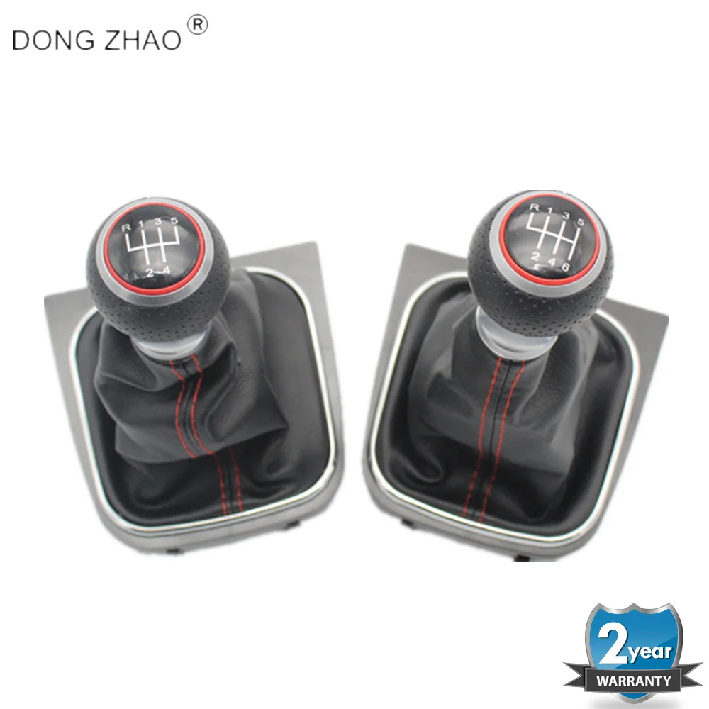 

For VW Jetta 5 A5 MK5 1K5 2006 2007 2008 2009 2010 2011 Car-styling 5 / 6 Speed Car Gear Stick Shift Knob With Leather Boot