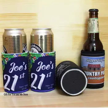 

100pcs/lot Custom Logo Neoprene Stubbie Coolers Insulated Can Cover Picnic Bags Wedding Gifts Can Cooler Bag Custom Coolers