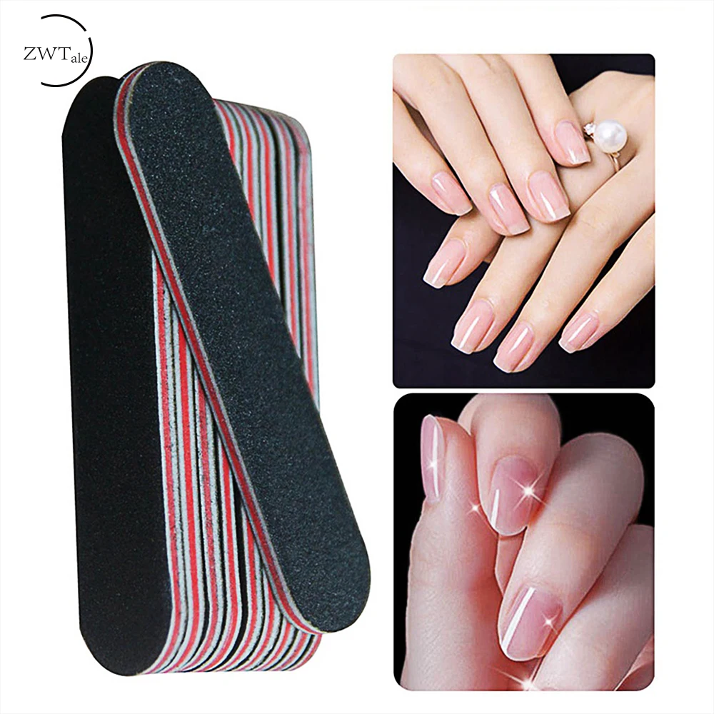 

ZWTale 100/180 Nail Files Block Buffer Pedicure Manicure Gel Polisher Nail Polish Files Beauty Tools Professional Nail Tools