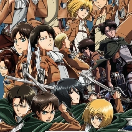 Attack On Titan - Main Characters (Manga  Anime) Laminated Poster (24 X 36)