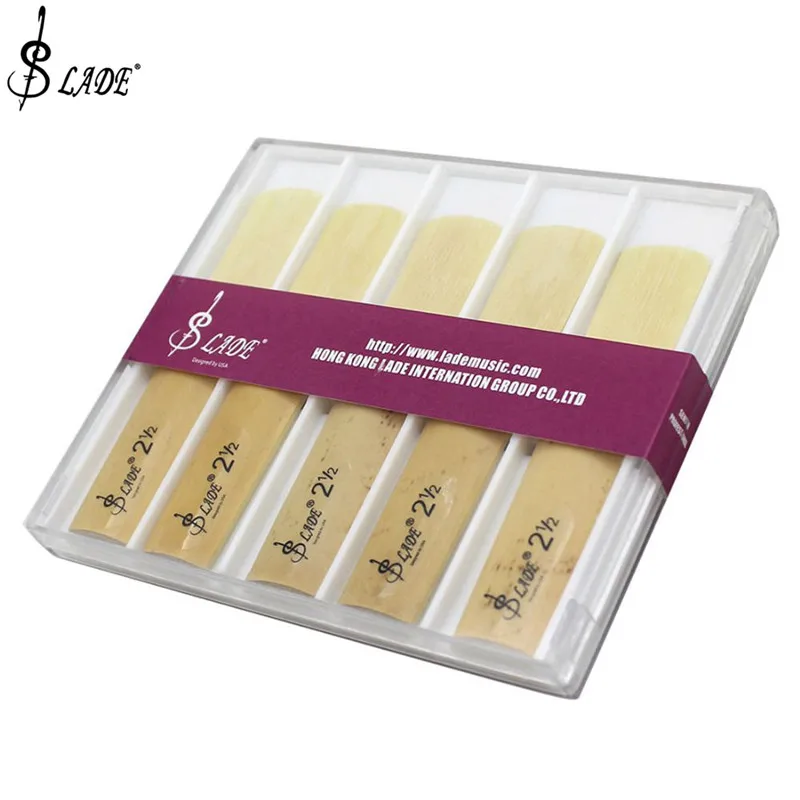 

SLADE 10pcs/box SLade Tenor bB Saxophone Reeds 2-1/2 Bamboo Sax Reed Strength 2.5 Musical Instrument Parts & Accessories