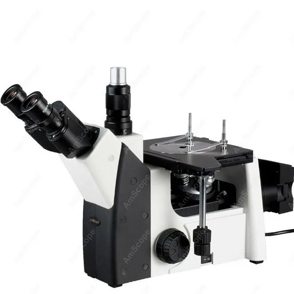 

Inverted Trinocular Metallurgical Microscope--AmScope Supplies 50X-500X Inverted Trinocular Metallurgical Microscope