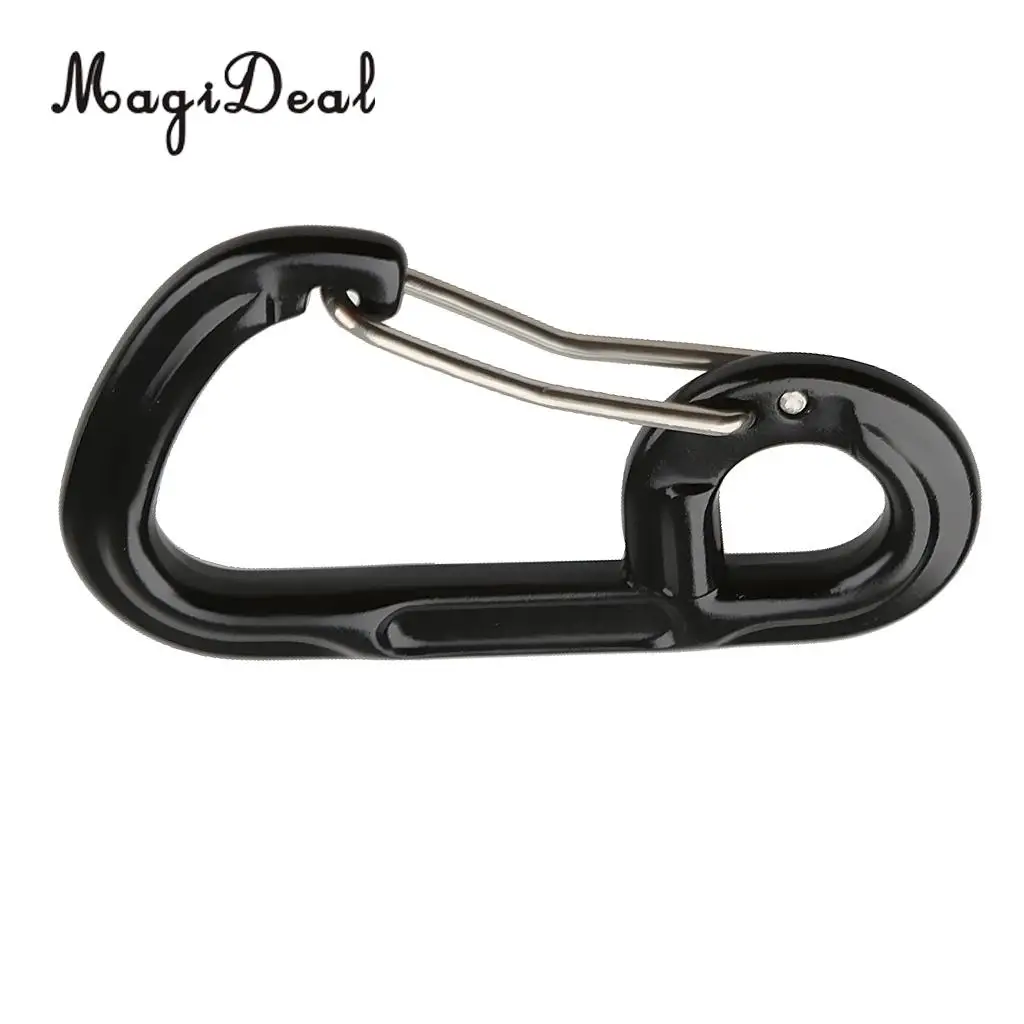 MagiDeal Portable Mini D-Shape Climbing Carabiner Buckle Snap Spring Clip Hook Key Chain for Outdoor Hiking Camping Supplies