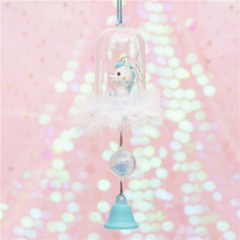 Светодиодный светильник-единорог Novetly с полимерной коробкой, детские лампы для спальни, колокольчики, рождественский подарок для детей, романтические декоративные лампы