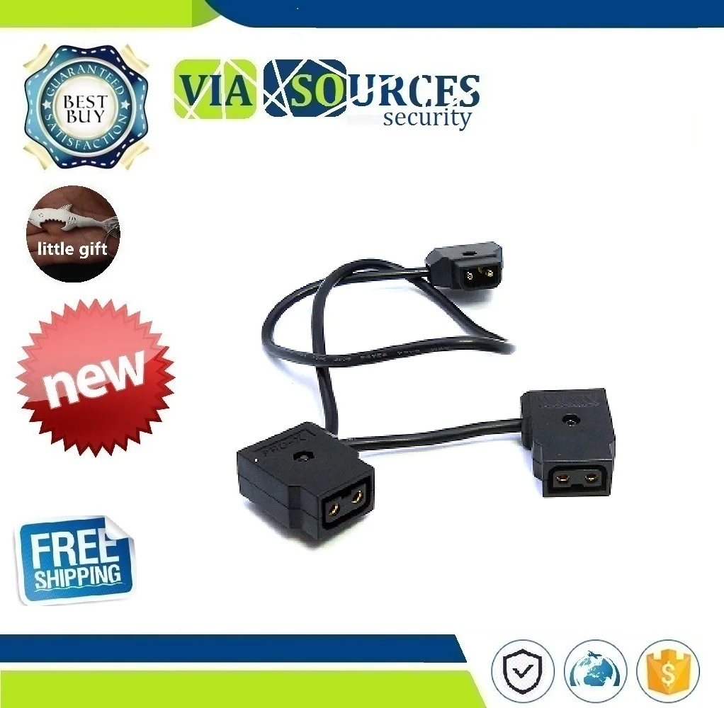 

DTap Power Spliter D-Tap Male Connector to 2x P D Tap Female Tip Cable Cord for Anton Bauer Broadcast Film & Video Accessories