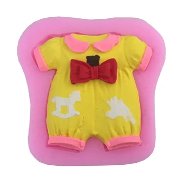 

New Arrival Baby Clothes Silicone Cake Mold 3d Fondat Mould Silicone Decorating Mold Design Cake Soap Mould Tools E463