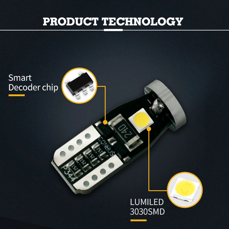 Led Car Light T10 W5W 3030 Chip Light Bulbs Car Interior Dome Map Door Courtesy License Plate Lights Compact Wedge White Led Car Light T10 W5W 3030 Chip Light Bulbs Car Interior Dome Map Door Courtesy License Plate Lights Compact Wedge White