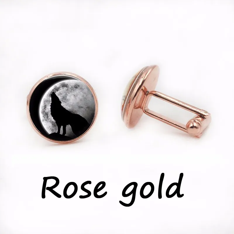 Glass Photo Cabochon,Glass Tile cufflinks Wolf cufflinks Black cufflinks Glass cuff links Stark Wolf cufflinks
