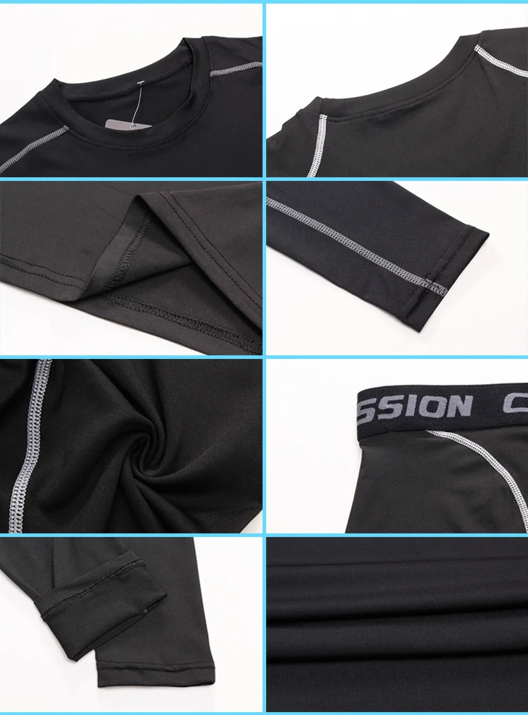 5-Piece Mens' Compression Dry-Fit Set