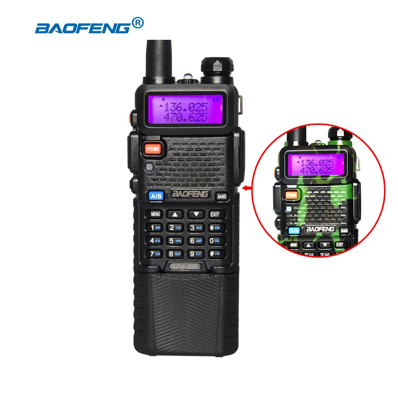 Baofeng UV 5R 3800mAh Walkie Talkie 5W Dual Band 136