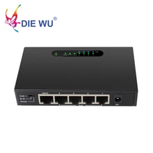 5 портов 10/100Mpbs POE коммутатор 4 POE порта и 1 Uplink Ethernet Поддержка расширения 250 м 52 в сетевой коммутатор
