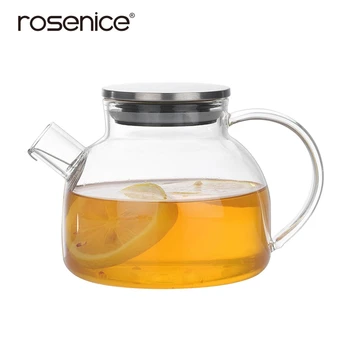 

1pc 500ml Household Glass Teapot Healthy Teapot Tea Jar Kettle for Family Use Drinking 500ml