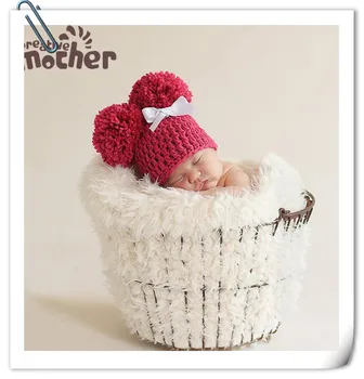 

Newborn Photography Props Crochet Knit Hat Newborn Baby Photo Props Accessory Knitted Cap Studio Baby Photography Accessories