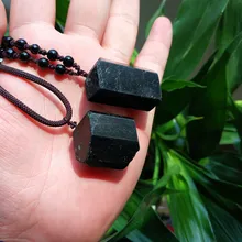 10 шт. продукт чистота 99% натуральный черный турмалиновый камень подвеска энергетическая чакра MS Томалин образцы камней кулон
